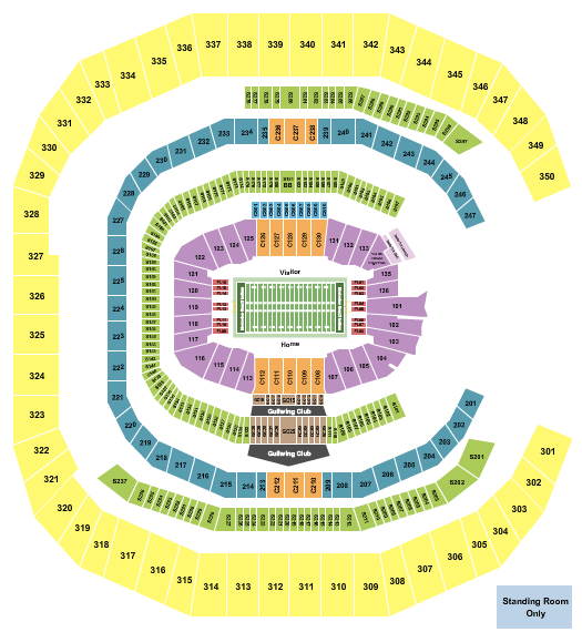 Mercedes-Benz Stadium Peach Bowl Seating Chart